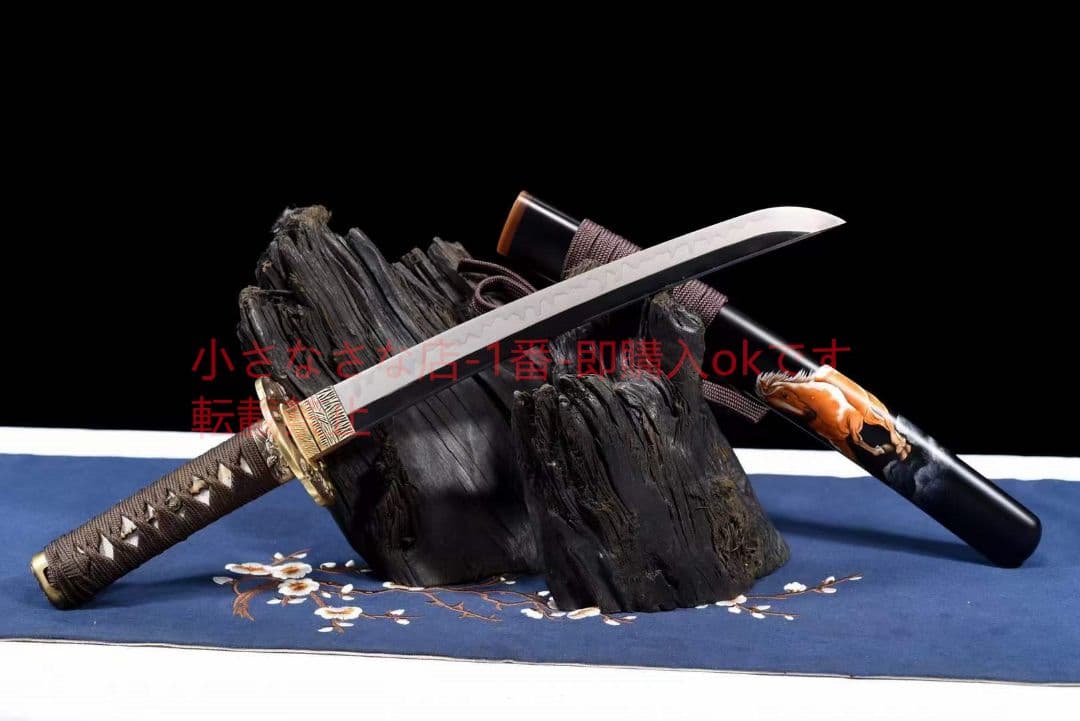 12インチT 10焼刃三色研磨馬到功成 古兵器 武具 刀装具 日本刀 模造刀