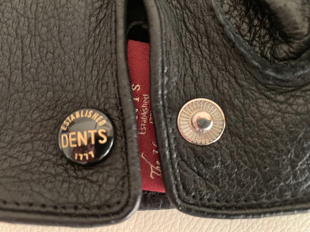 【新品・未使用品】デンツ ペッカリーグローブ 黒 アンライニング 8H