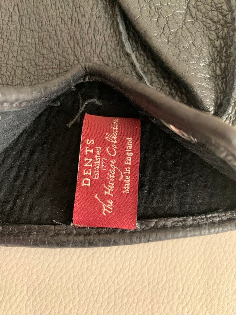 【新品・未使用品】デンツ ペッカリーグローブ 黒 アンライニング 8H