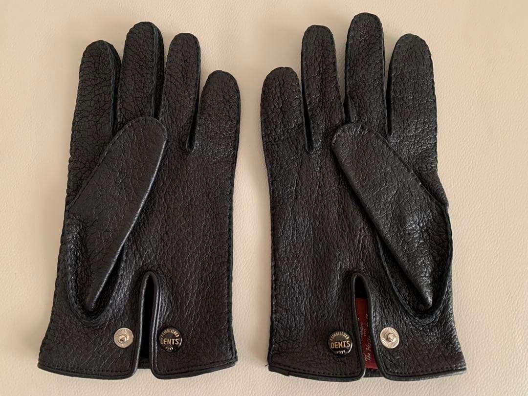 【新品・未使用品】デンツ ペッカリーグローブ 黒 アンライニング 8H