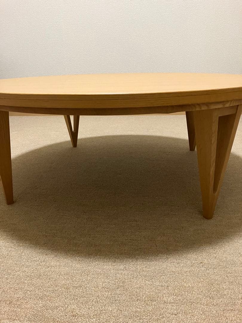 りゅう　アクタス　円形リビングテーブル100cm コタツ