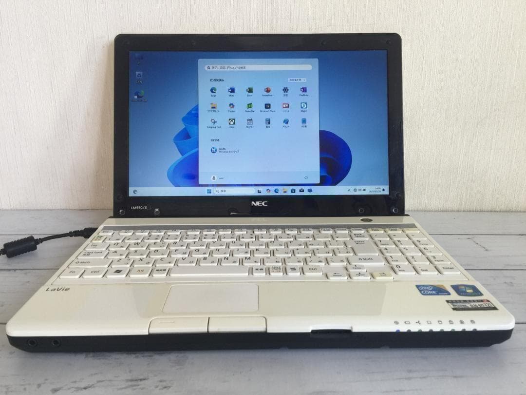 NEC PC-LM550DS3EW 13.3型液晶 コンパクト テンキ付きノート