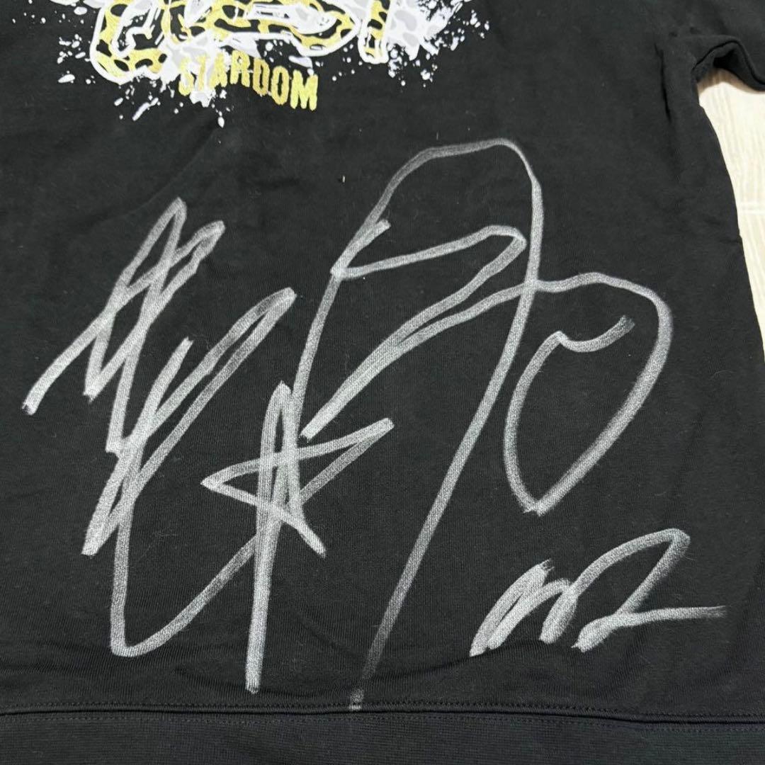 スターダム　渡辺桃　ジップパーカー　直筆サイン　黒