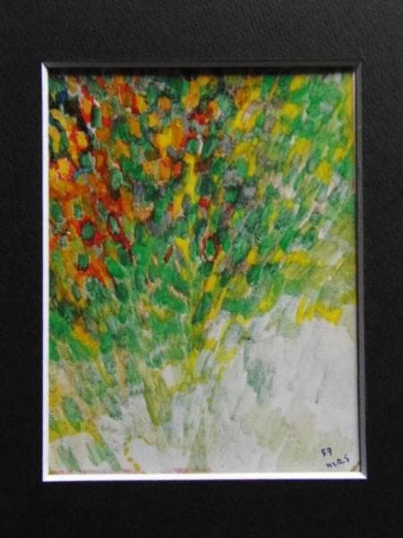 池田満寿夫、【樹木】、希少画集画、新品高級額・額装付、状態良好