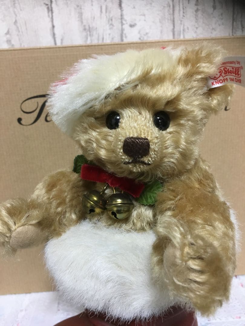★ シュタイフ 2001年 クリスマス ブーツ イン ベア ★白タグ世界限定品