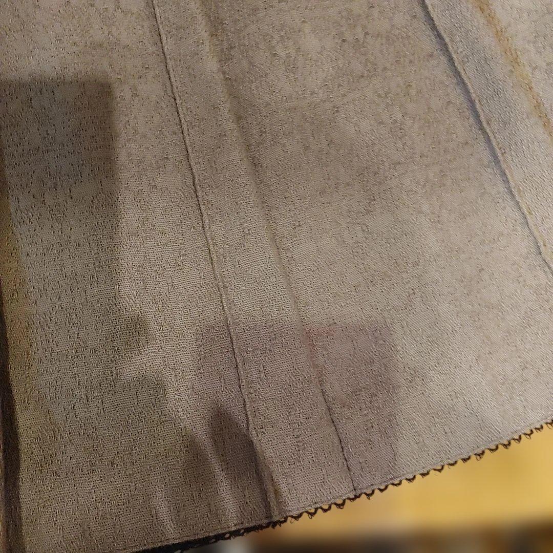 フレアスカート グレーと黒 リボン付きアンダーカバー