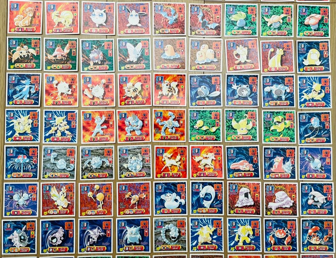 ポケモン アマダ最強列伝 ノーマルシール コンプリート ミュウケース付き 151