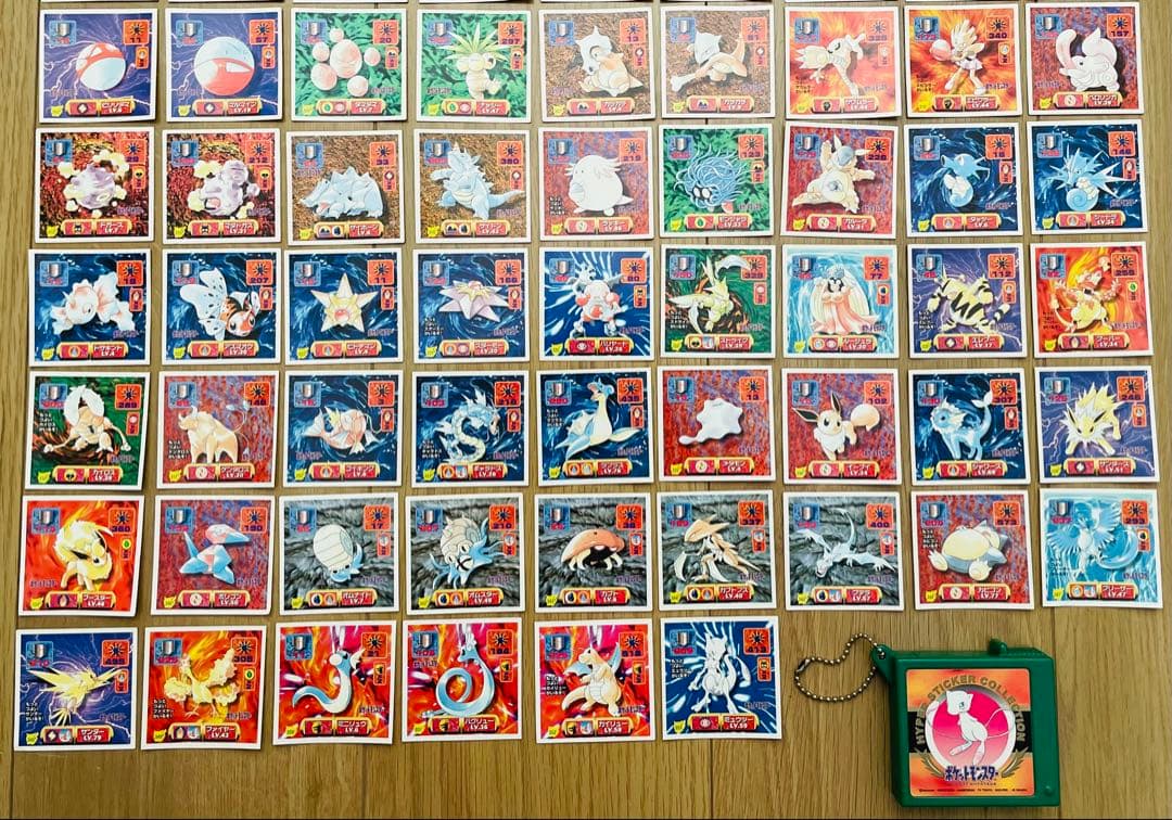 ポケモン アマダ最強列伝 ノーマルシール コンプリート ミュウケース付き 151