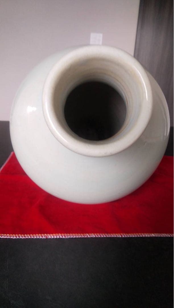 白磁壺　古伊万里　白磁　大壺　花器　アンティーク　李朝　提灯壺