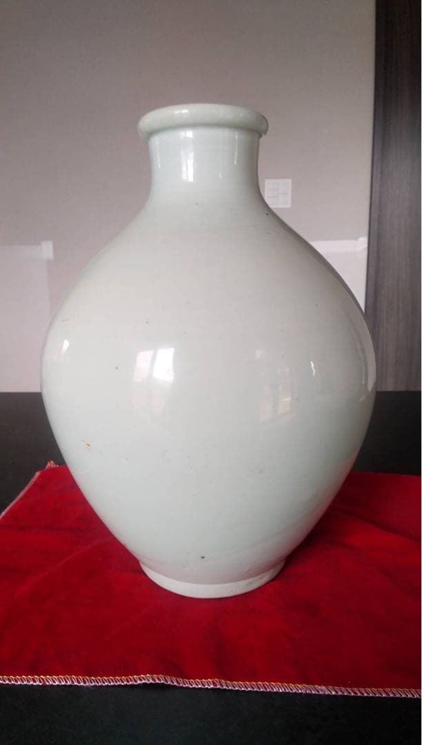 白磁壺　古伊万里　白磁　大壺　花器　アンティーク　李朝　提灯壺