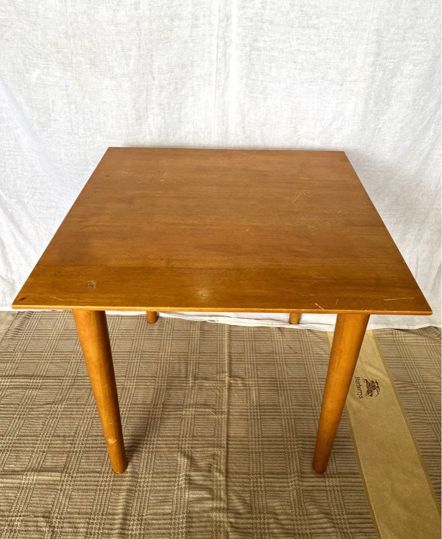 【アンティーク】北欧レトロ 天然木 ダイニングテーブル コーヒーテーブル 古家具