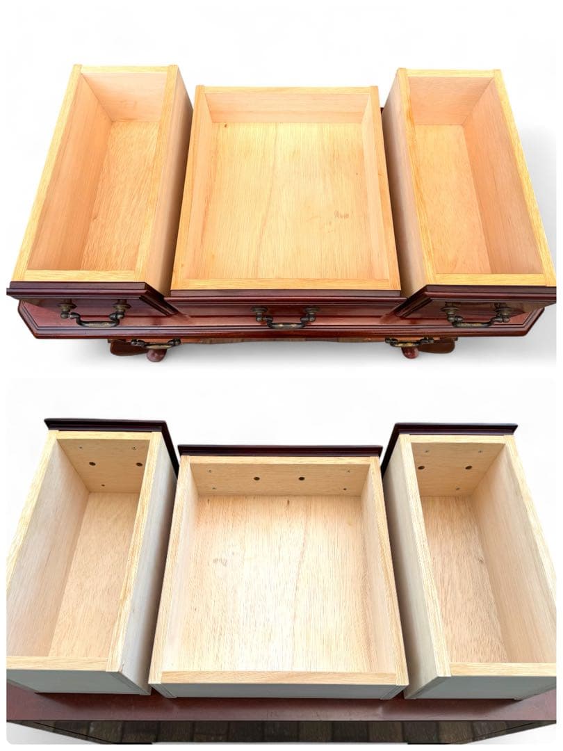 IDC大塚家具 コンソール テーブル 猫脚 アンティーク マホガニー 英国 鏡台