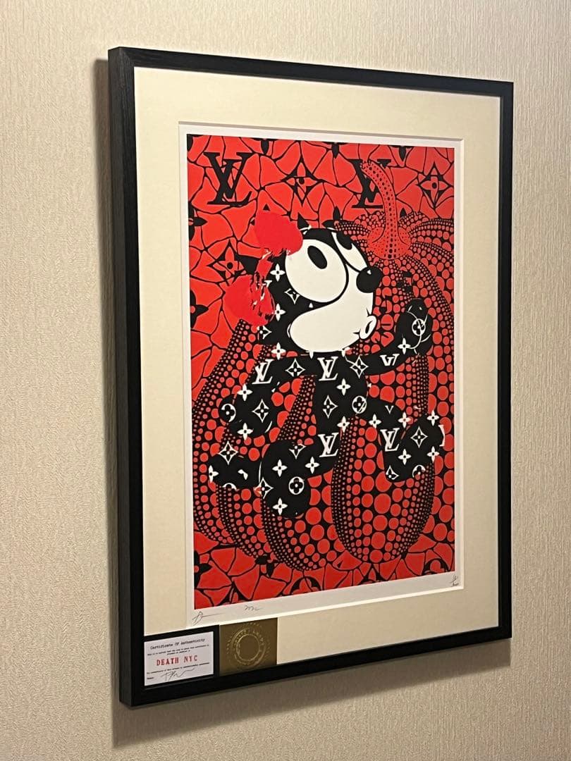 DEATH NYC ／FELIX／草間彌生／HELLO KITTY 【額装付き】