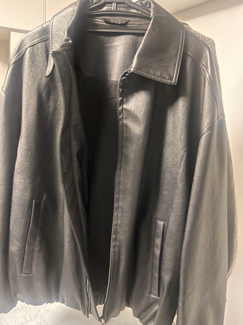 未使用 ZARA ブラックレザージャケット