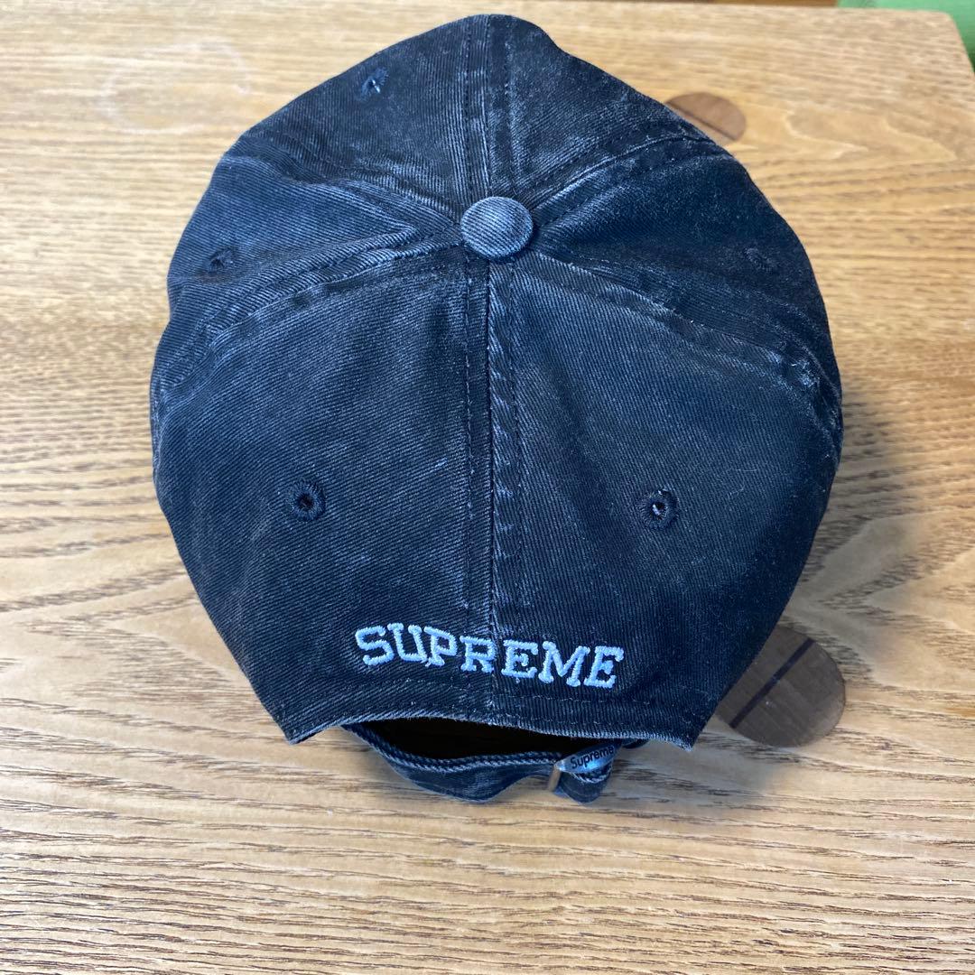 SUPREME 黒 Sロゴキャップ