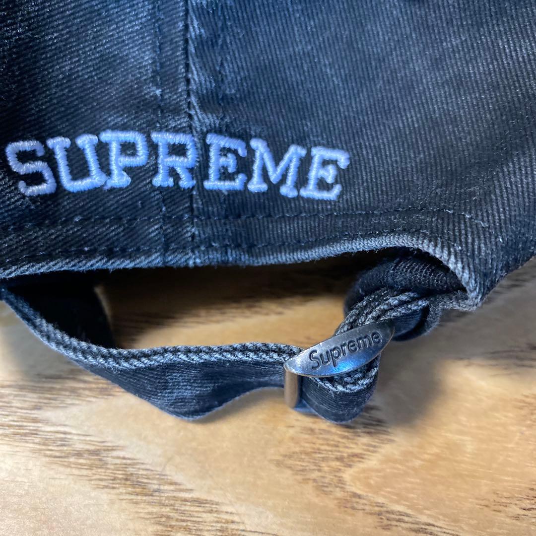 SUPREME 黒 Sロゴキャップ