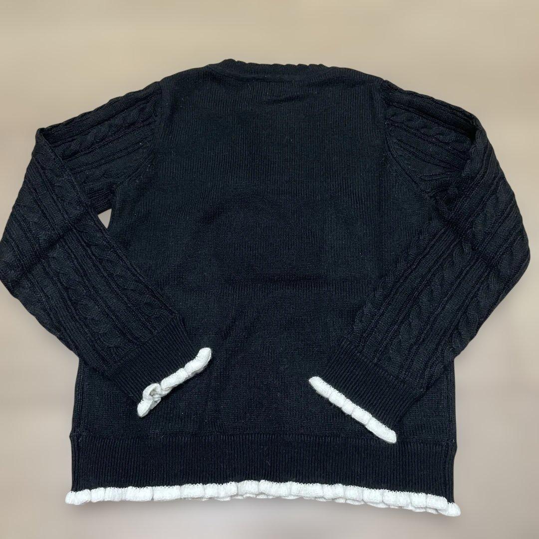 メゾピアノ　プードル柄　ニット&プードルロゴ柄　スカート