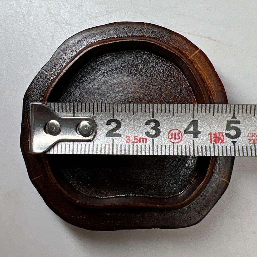 山下泰園 蔦蒔絵 香合 共箱 w4.4cm 東キ8-0127☆2F