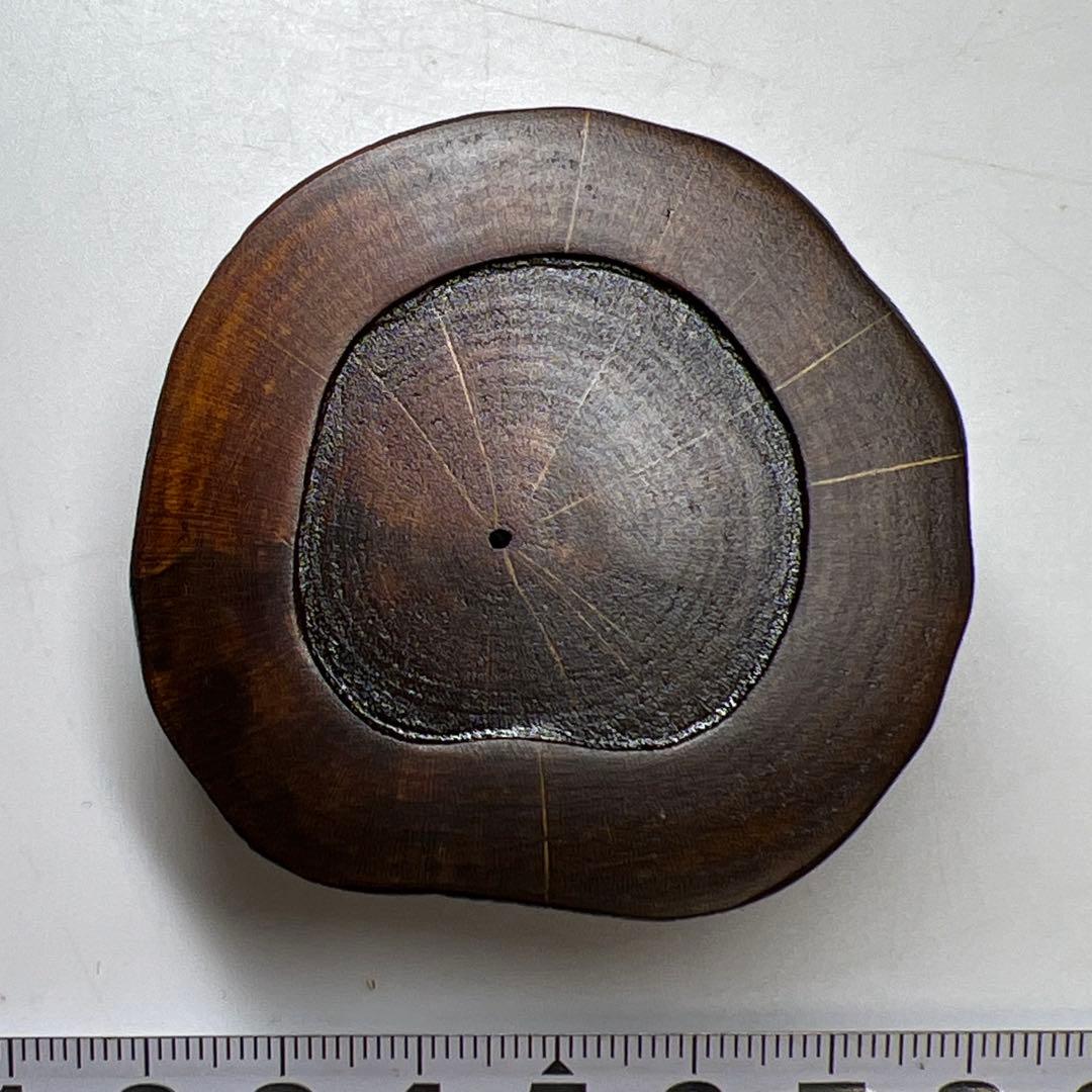 山下泰園 蔦蒔絵 香合 共箱 w4.4cm 東キ8-0127☆2F