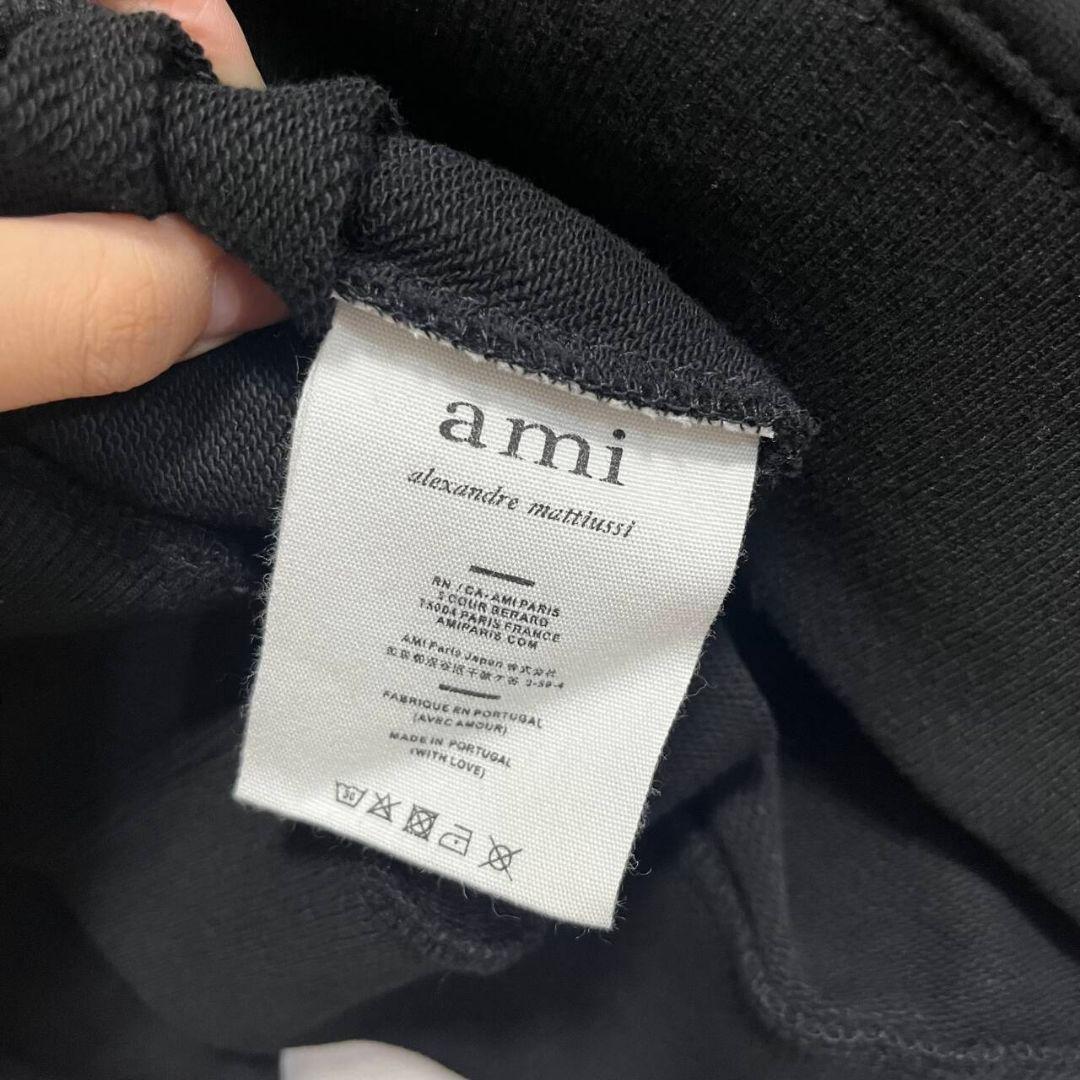 AMI PARIS アミパリス フーディー パーカー 黒 XLサイズ u14