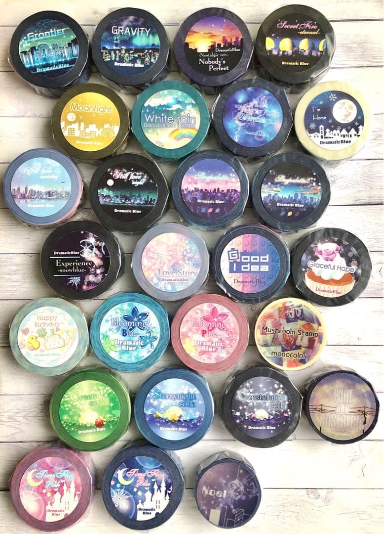 DramaticBlueマスキングテープ43巻まとめ売り　ドラマチックブルー