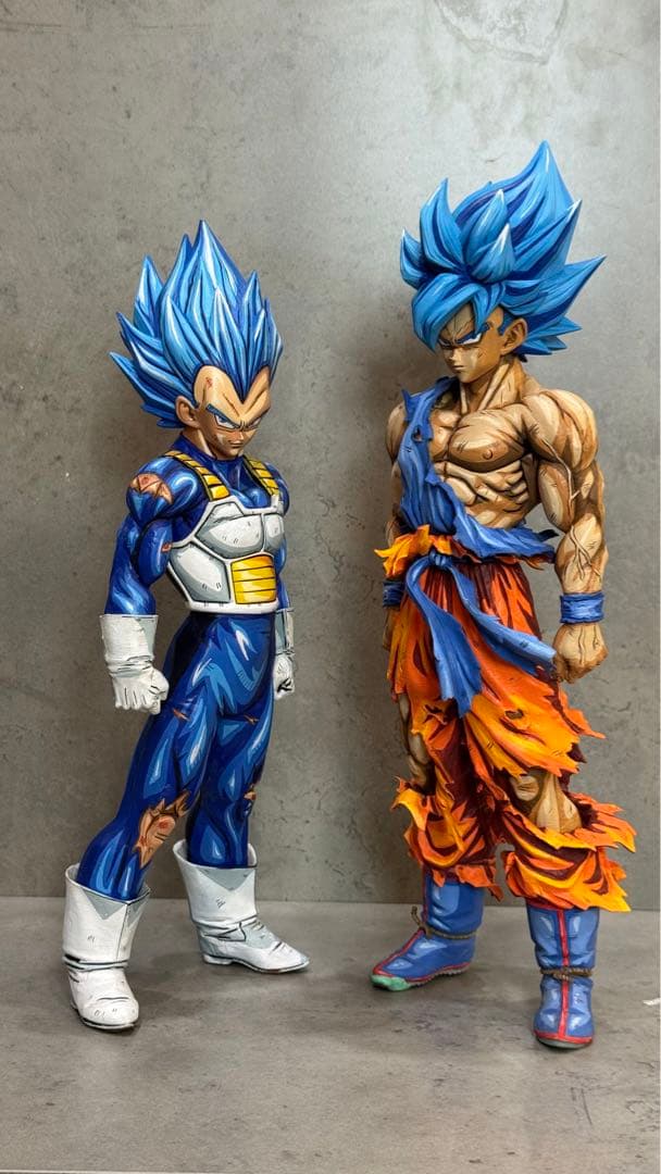 ドラゴンボール ベジータと孫悟空フィギュア 2体セット青