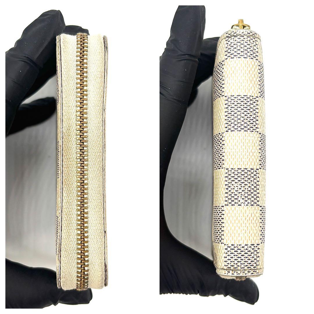 ルイヴィトン ケース ダミエ・アズール ジッピーパース ホワイト