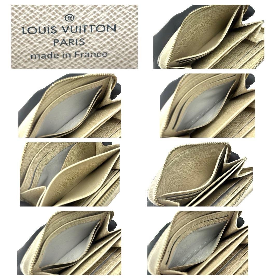 ルイヴィトン ケース ダミエ・アズール ジッピーパース ホワイト