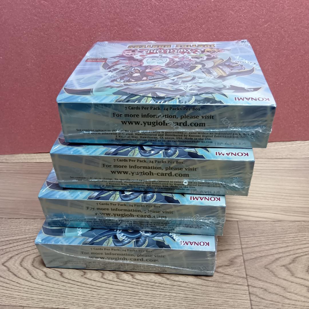 4BOXセット シュリンク付き 遊戯王 英語版 ジャスティス・ハンターズ 新品