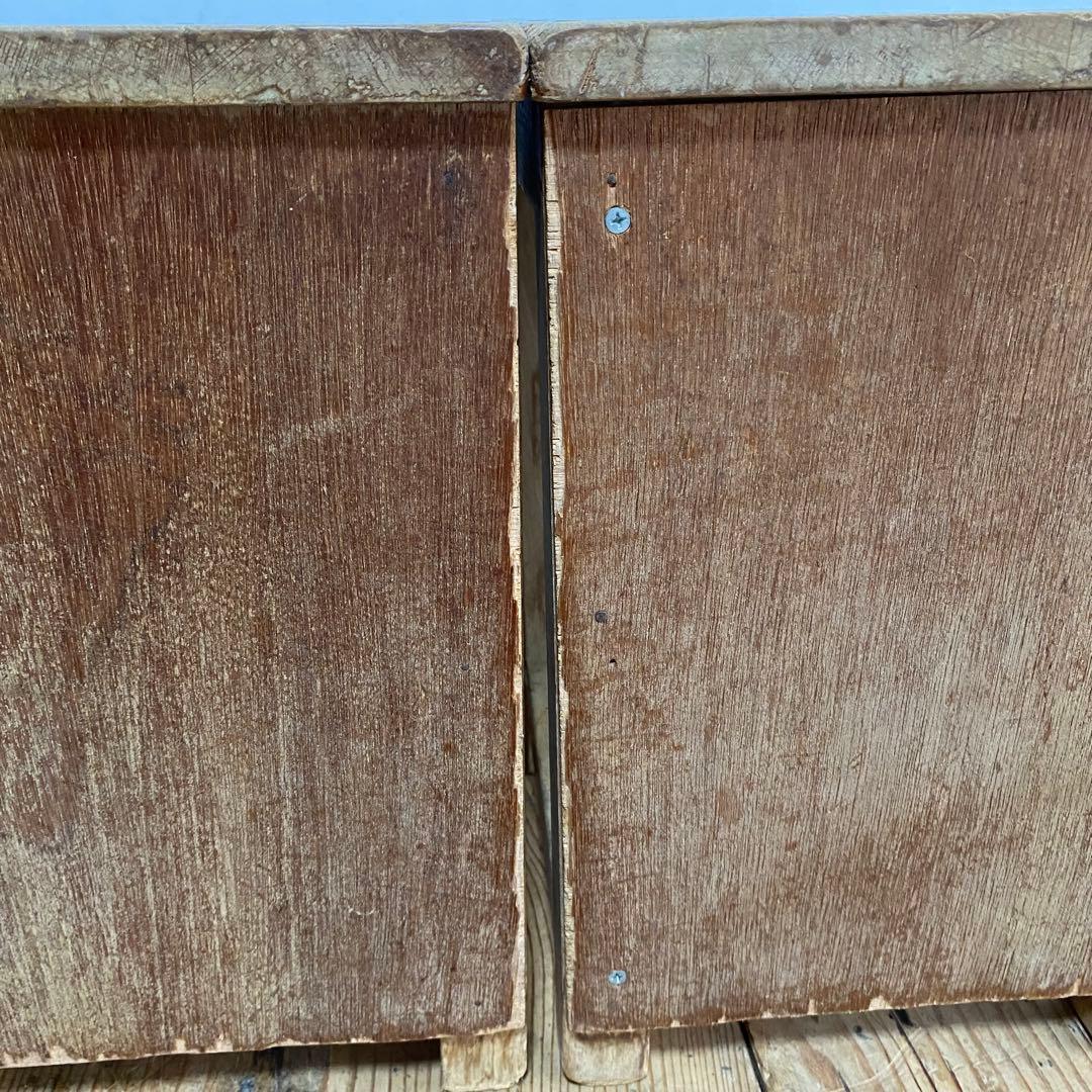 3脚セット アンティーク 角 スツール 椅子 植物台 昭和レトロ y84