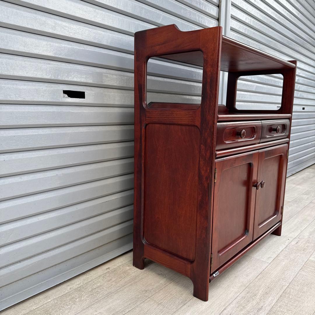 カリモク オールドカリモク 電話台 ファックス台 キャビネット　karimoku