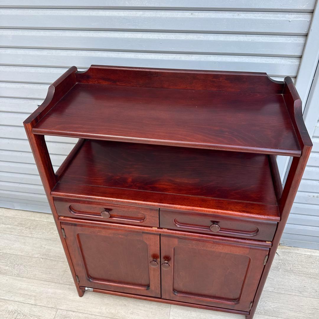 カリモク オールドカリモク 電話台 ファックス台 キャビネット　karimoku