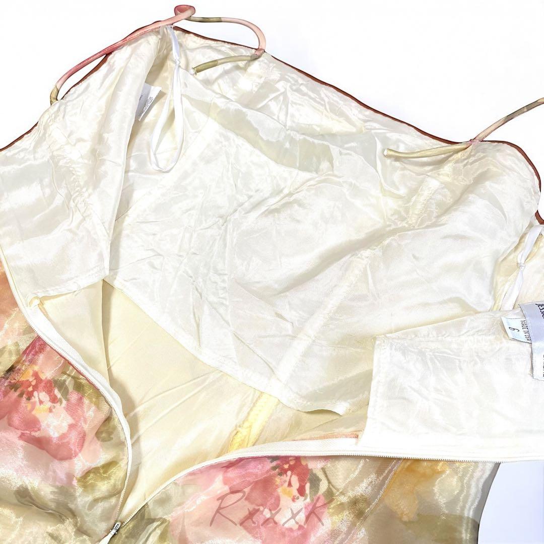 ジェシカマクリントック ロングドレス 演奏会 オーガンジー 花柄