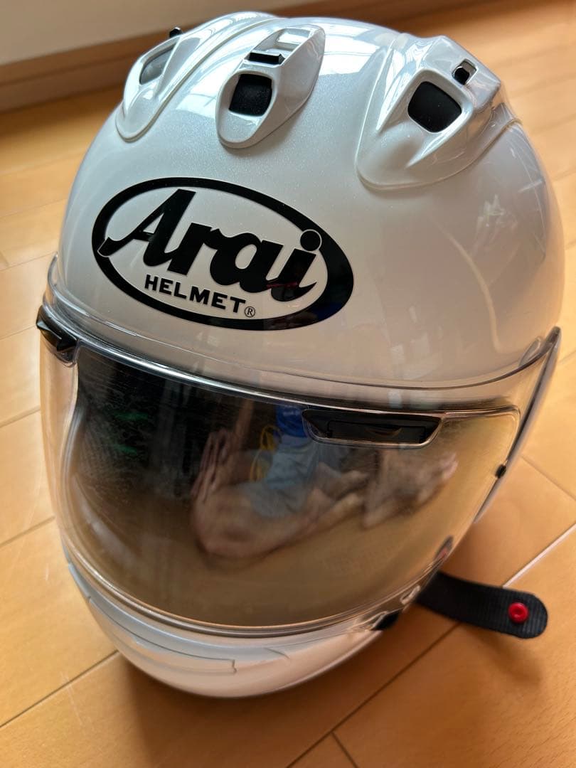 パ*ダ様 美品 Arai RX-7X 57-58㎝グラスホワイト ヘルメット ア