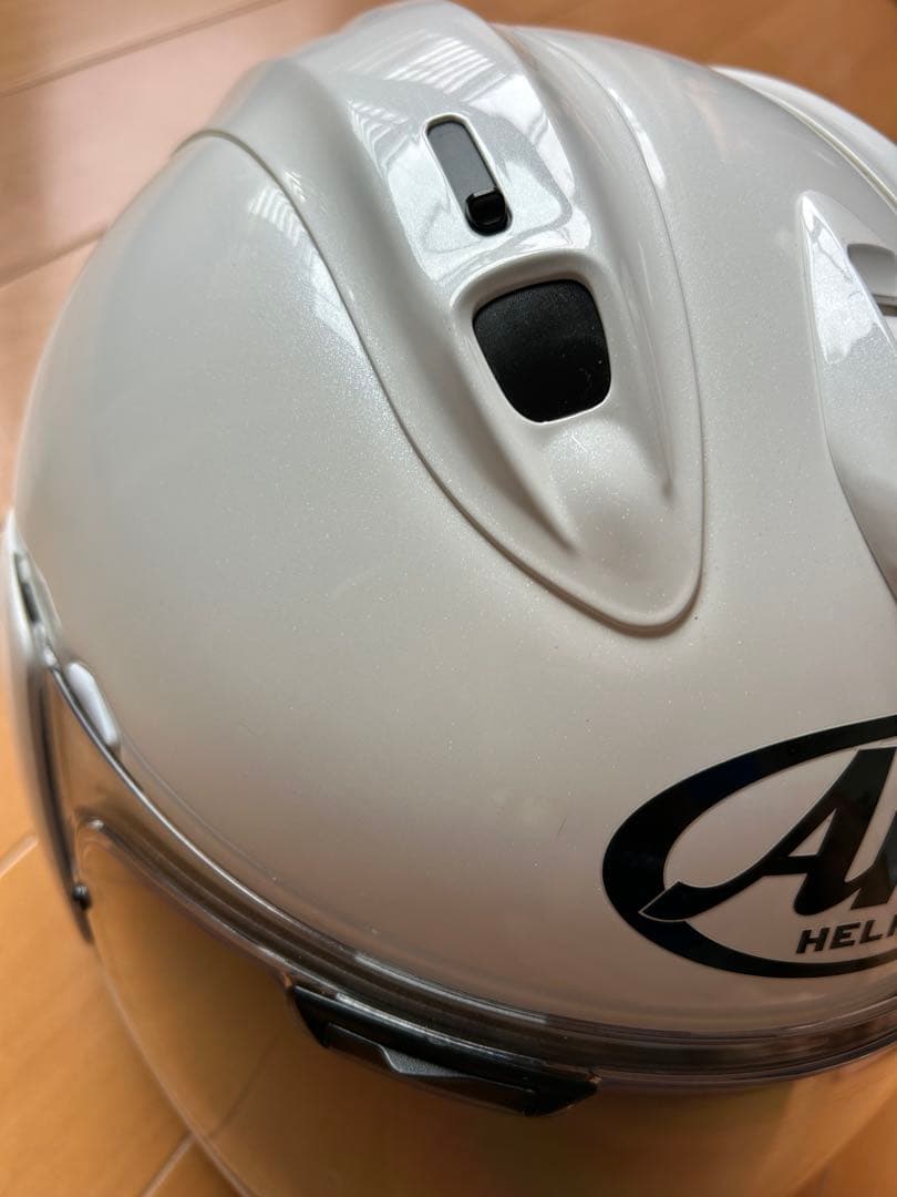 パ*ダ様 美品 Arai RX-7X 57-58㎝グラスホワイト ヘルメット ア