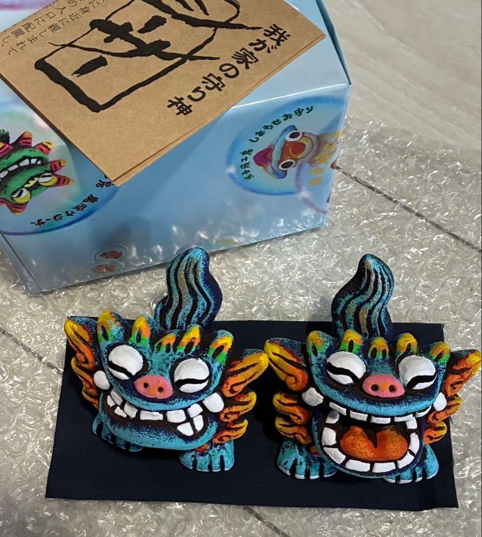 【新品　未使用】　沖縄　シーサー　ドーガ　S ブルー