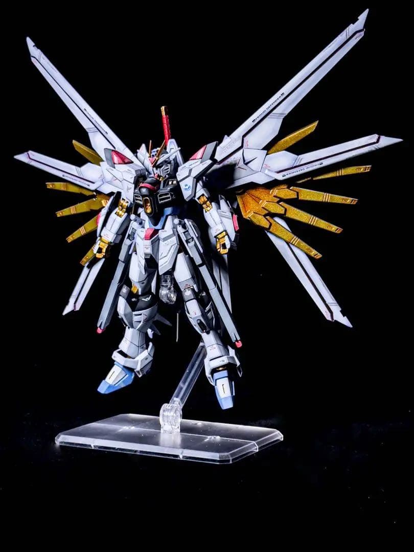 HG マイティーストライクフリーダムガンダム グラデーション塗装 塗装済み完成品