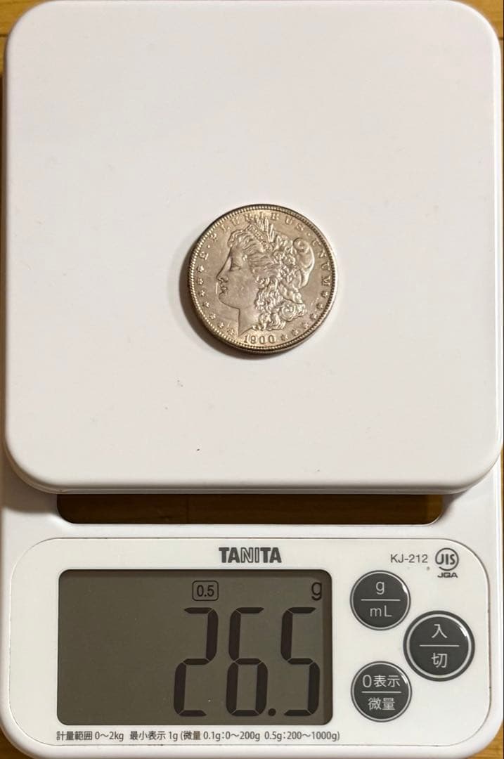 モルガンダラー　銀貨　1900年　ミントマークなし
