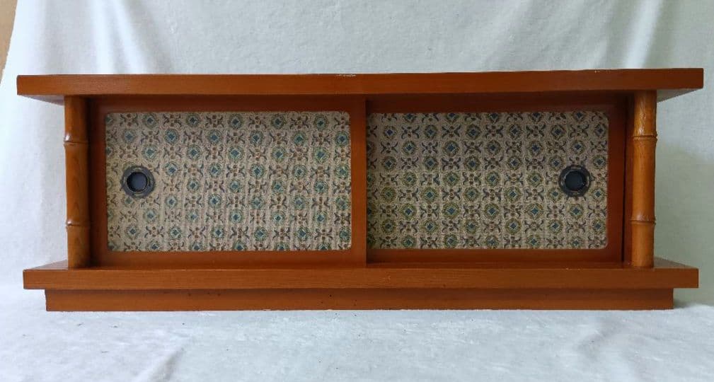 アケボノ　ビンテージ木製家具　ローボード 飾り棚 茶棚　置床　テレビ台　レトロ