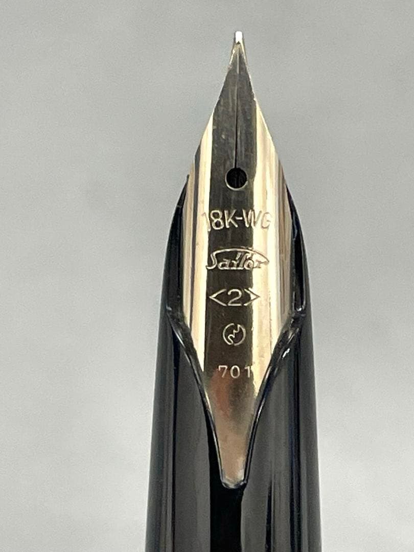 【未使用】セーラー万年筆　スターリングシルバー　18kWG 　＜２＞