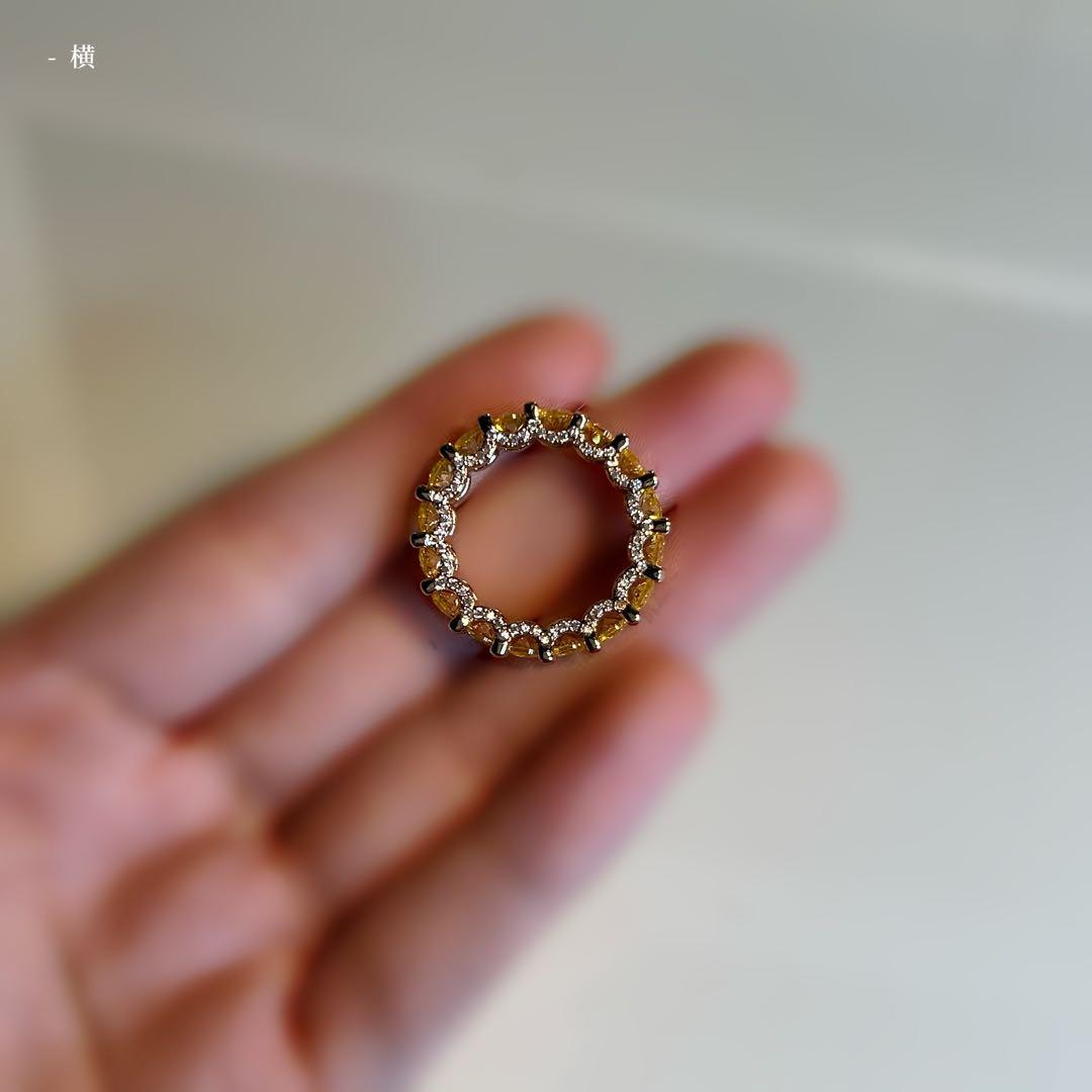 遺品整理　アンティーク　ヴィンテージ　フルエタニティ　イエローダイヤモンド