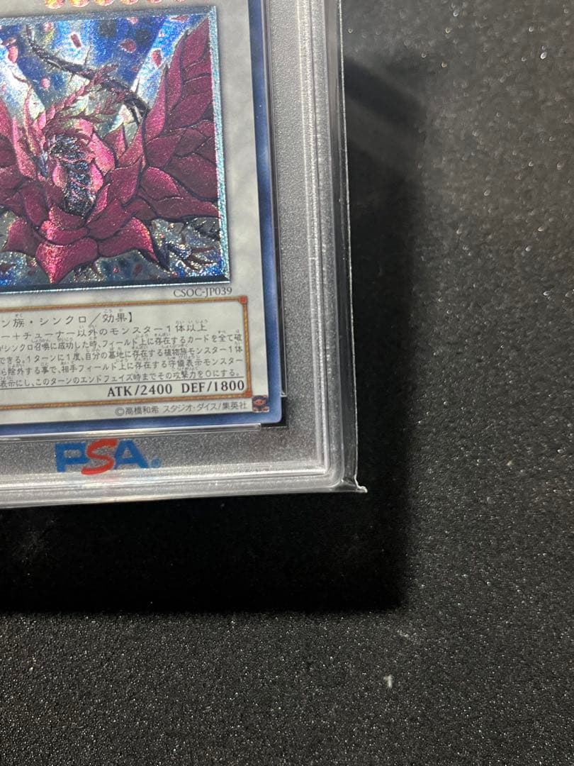 【PSA10　五つ目】ブラックローズドラゴン レリーフ