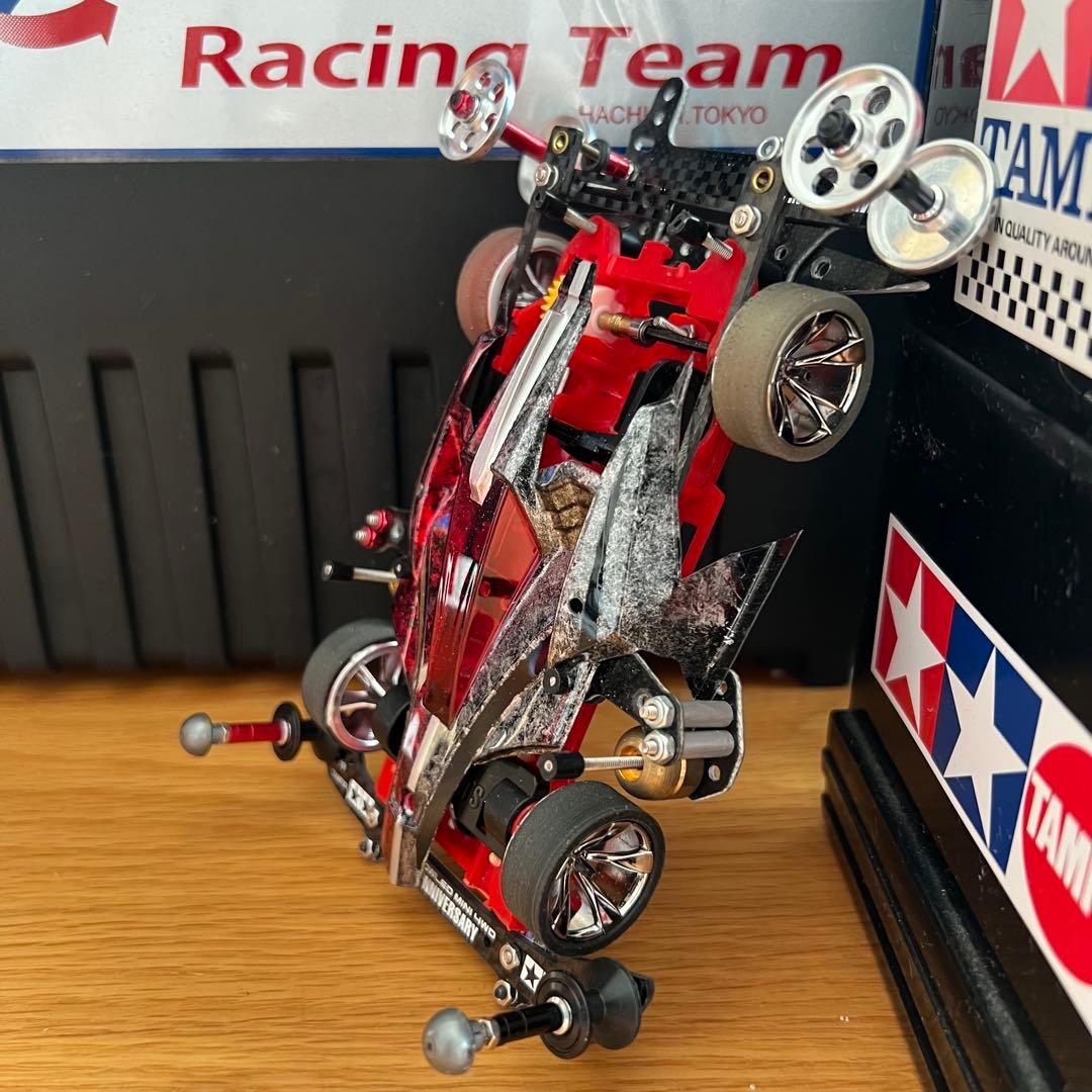 ■激レア　ミニ四駆　完成品　加工　アバンテ　仮面ライダーダブル　ヒート・メタル風