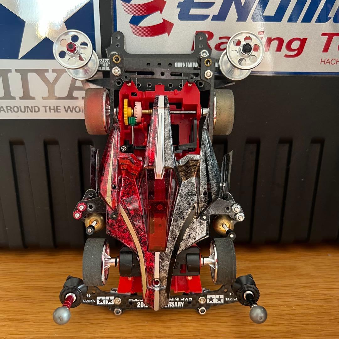 ■激レア　ミニ四駆　完成品　加工　アバンテ　仮面ライダーダブル　ヒート・メタル風