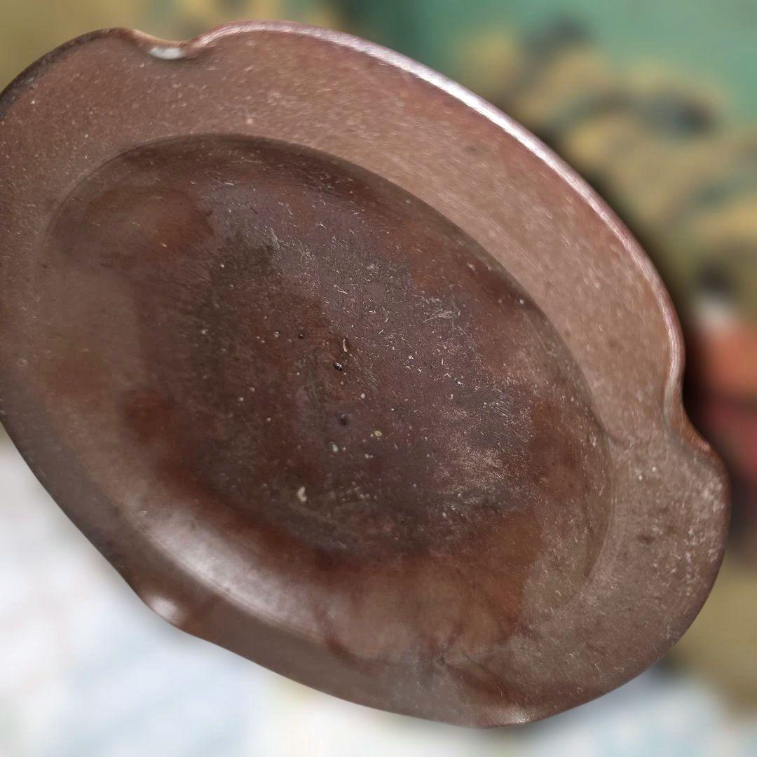 ご購入者様ご確認用　備前焼　木村微風作　花型平小鉢　菓子皿　深皿