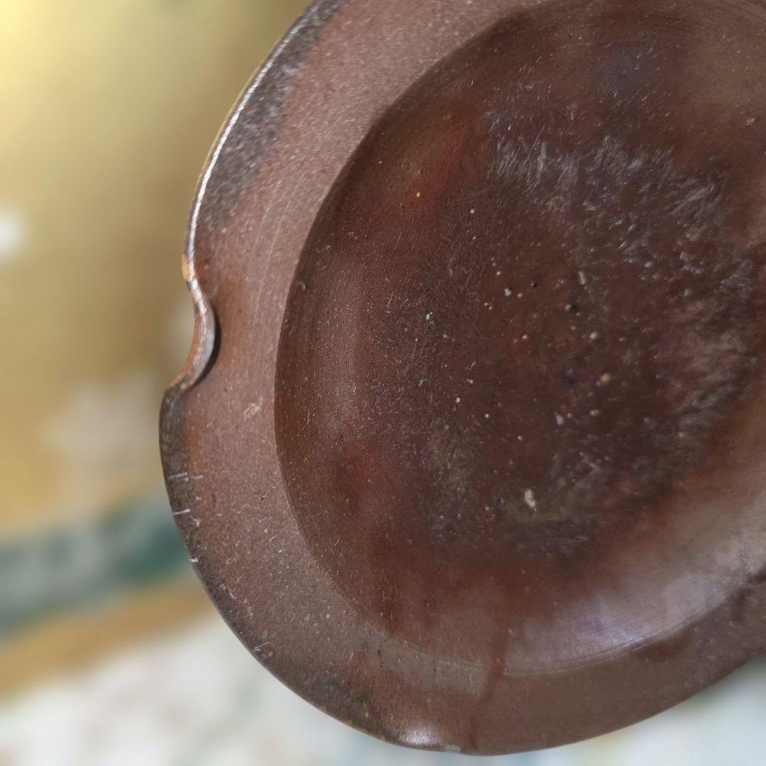 ご購入者様ご確認用　備前焼　木村微風作　花型平小鉢　菓子皿　深皿