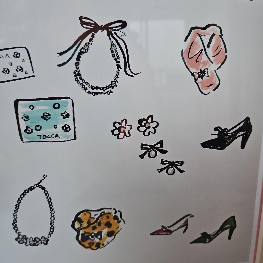 インテリア　イラスト額入り画　TOCCA