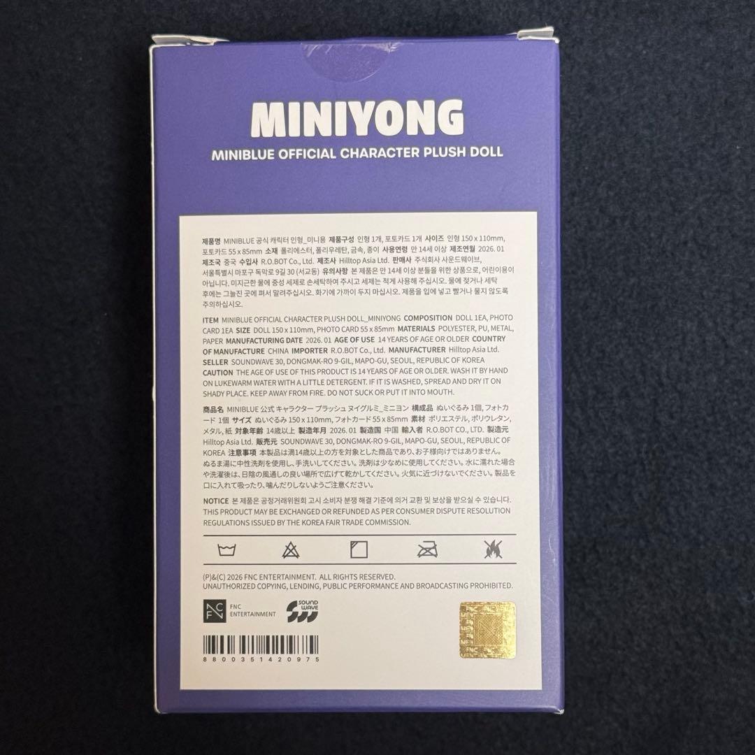 CNBLUE ミニヨン(MINIYONG)ぬいぐるみ トレカなし