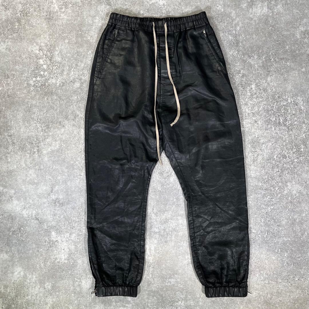 19SS Rick Owens コーティングサルエルジョガーパンツ【46】