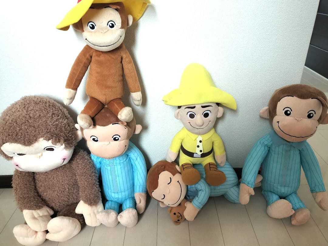 おさるのジョージ ぬいぐるみ 6体セット